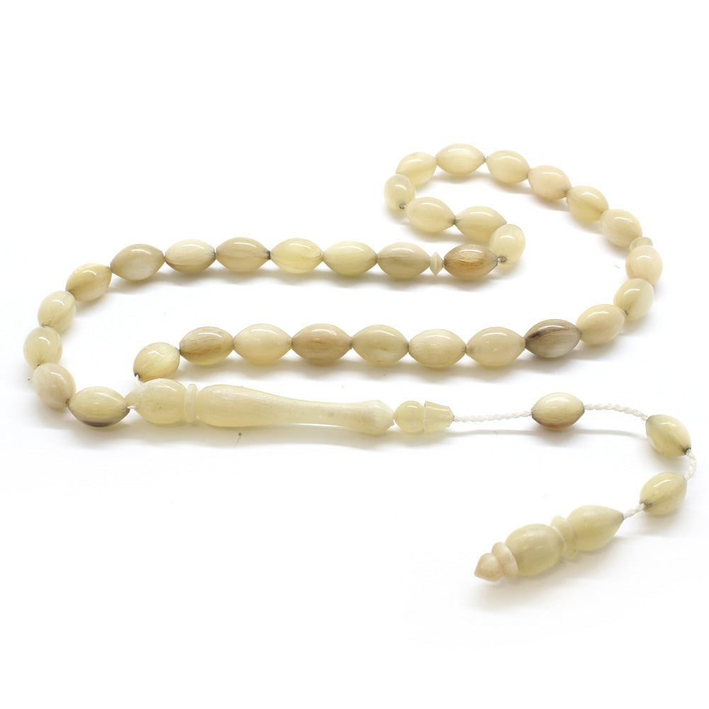 Systematic Barley Cut Ram Horn Prayer Beads