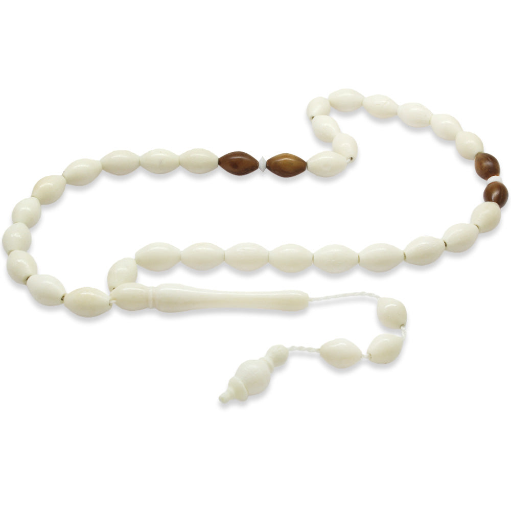 Systematic Barley Cut Kuka Combination Camel Bone Prayer Beads
