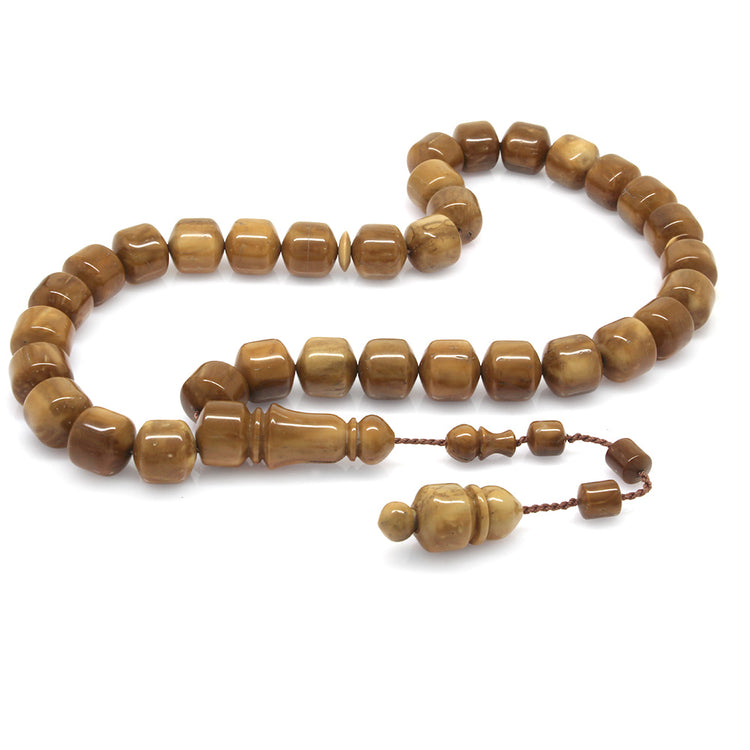 Systematic Large Size Capsule Cut Polished Kuka Prayer Beads