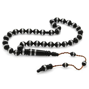 Systematic Double Row Spiral Metal Kuka Prayer Beads
