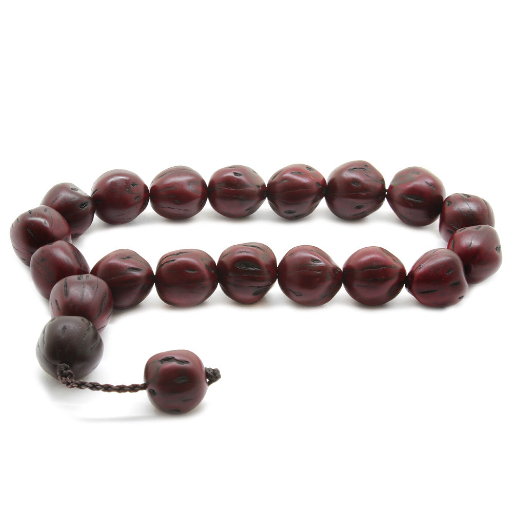 Systematic Claret Red Color Scented Oath Tree Efe Prayer Beads