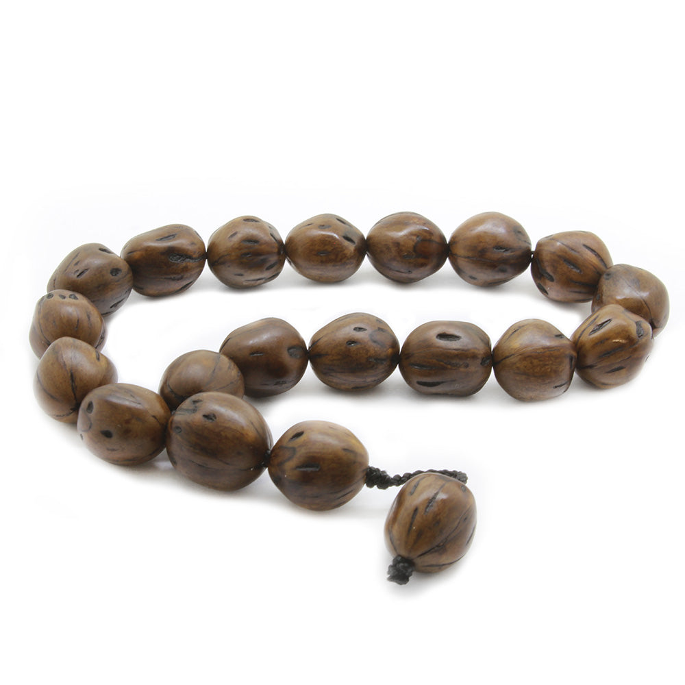Systematic Dark Brown Scented Oath Wood Efe Prayer Beads