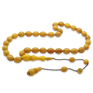 Barley Cut Mustard Color Katalin Prayer Beads