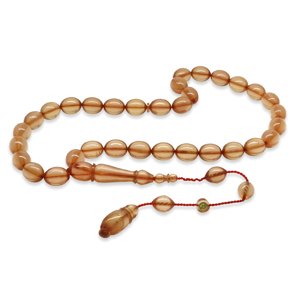 Systematic Barley Cut Transparent Katalin Prayer Beads
