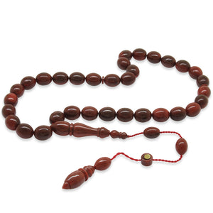 Systematic Barley Cut Cherry Color Katalin Prayer Beads