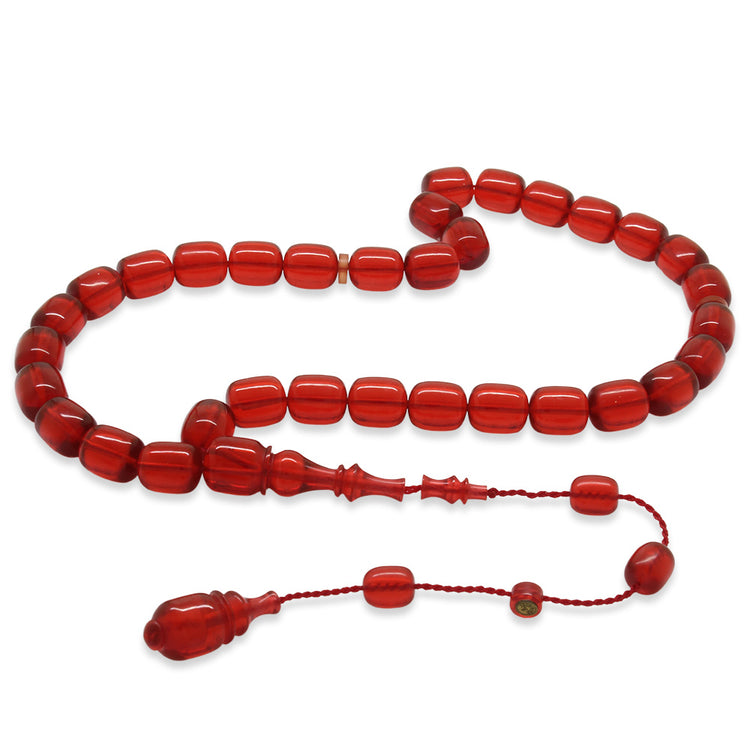 Systematic Capsule Cut Flag Red Katalin Prayer Beads