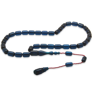 Systematic Capsule Cut Dark Blue Katalin Prayer Beads