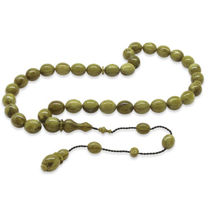 Systematic, Specially Cut Brown and White Katalin Prayer Beads