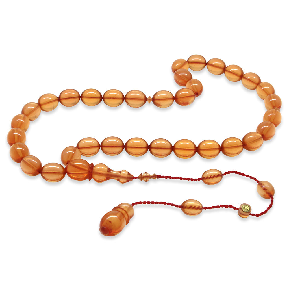 Systematic Special Cut Orange Katalin Prayer Beads