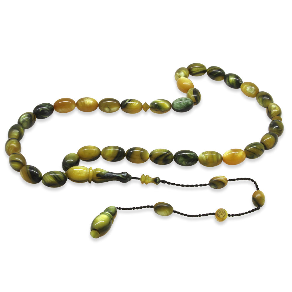 Green and Black Katalin Prayer Beads