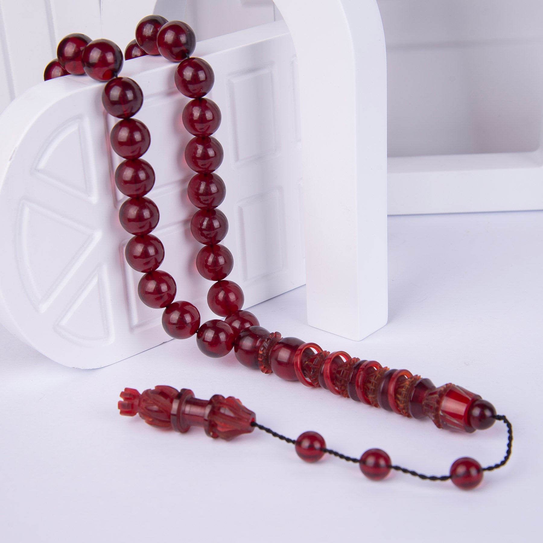 Ve Tesbih Imame Fire Amber Prayer Beads 2