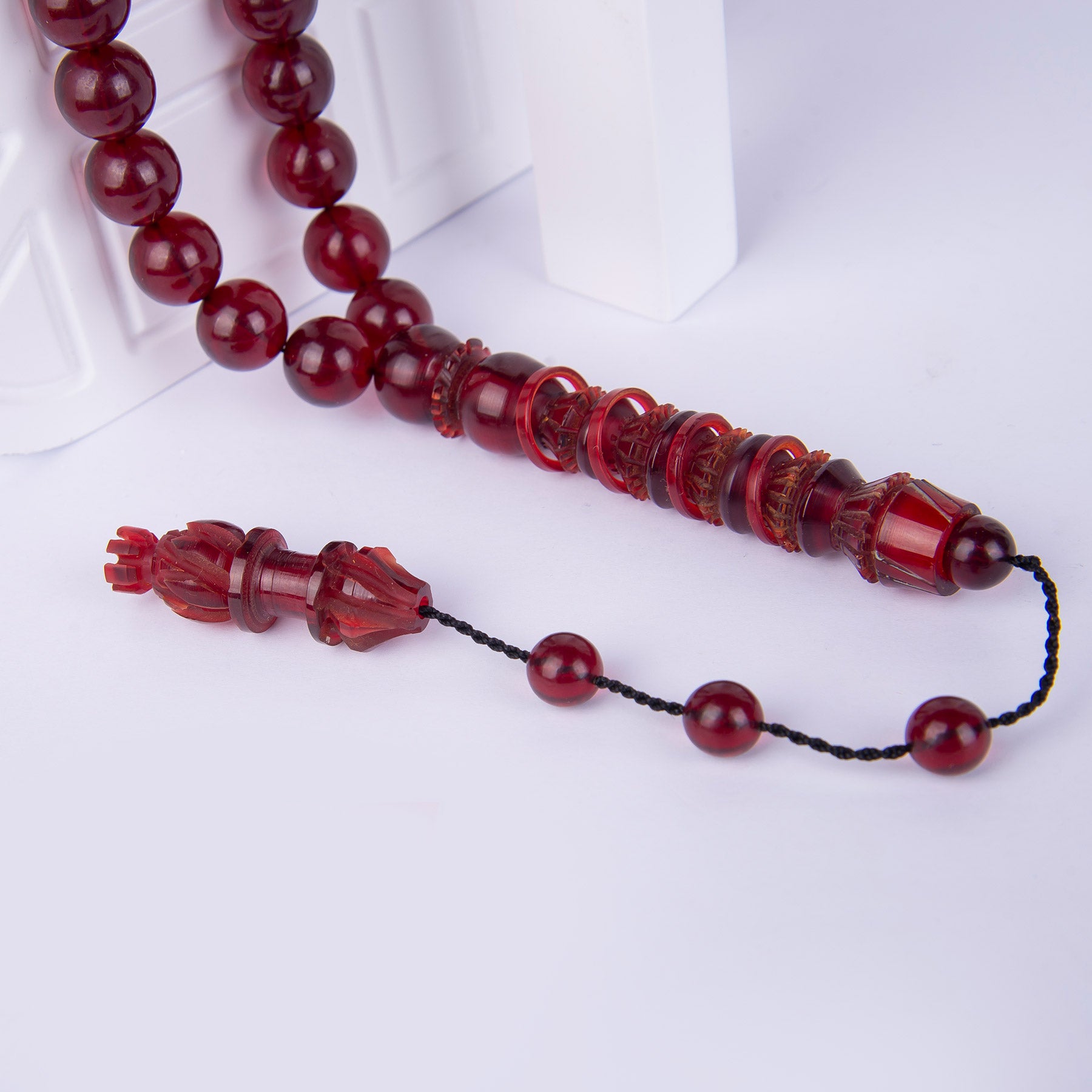 Ve Tesbih Imame Fire Amber Prayer Beads 3