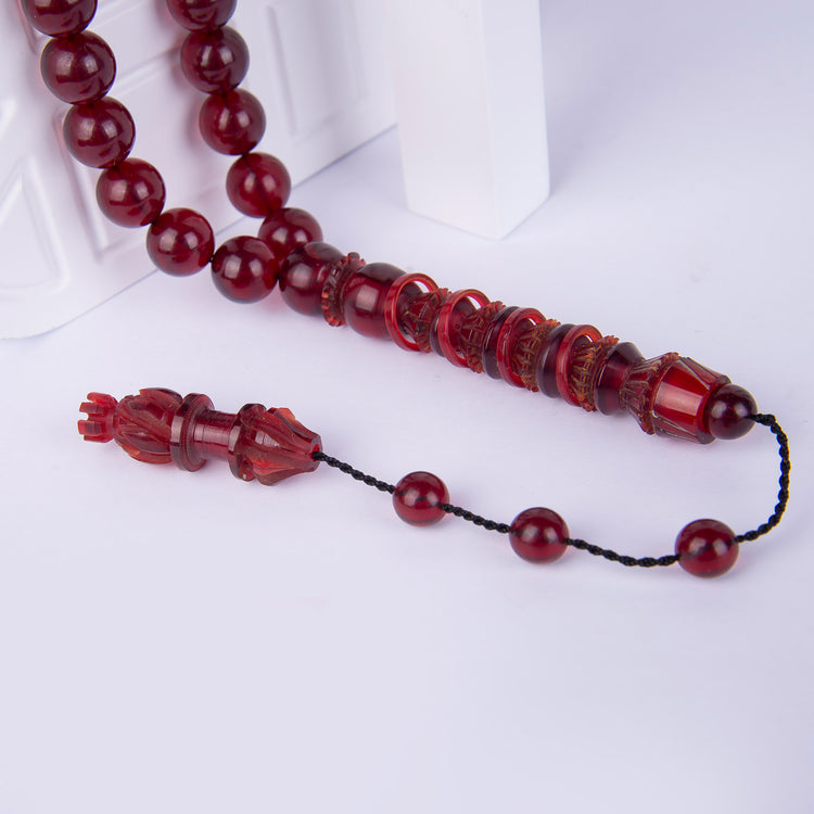 Ve Tesbih Imame Fire Amber Prayer Beads 3