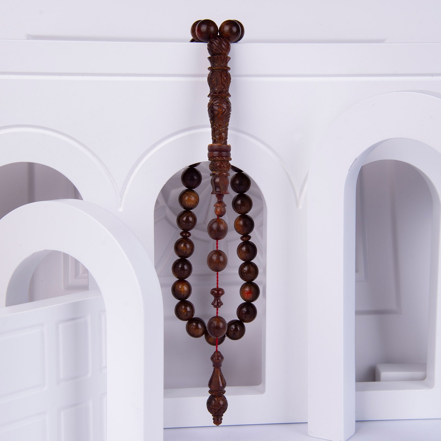 Ve Tesbih Pressed Amber Prayer Beads Large Size 1