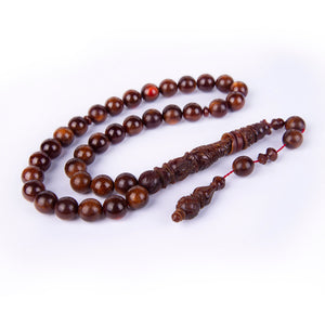 Ve Tesbih Pressed Amber Prayer Beads Large Size 4