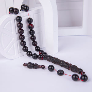 Ve Tesbih Imame Pressed Amber Prayer Beads 2