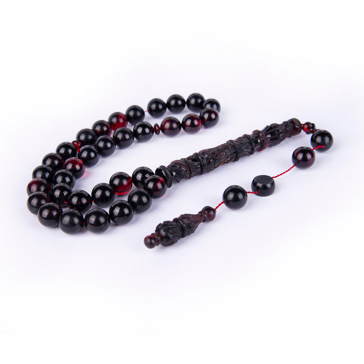 Ve Tesbih Imame Pressed Amber Prayer Beads4