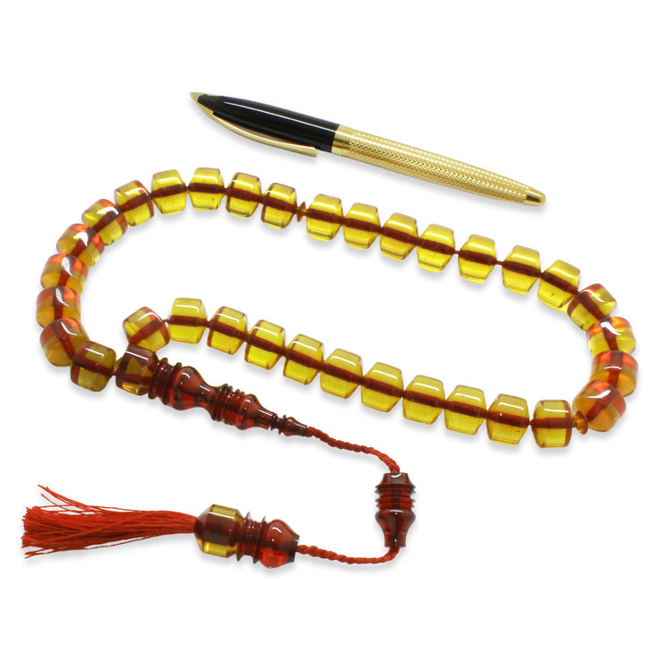Maxi Size  Amber Prayer Beads