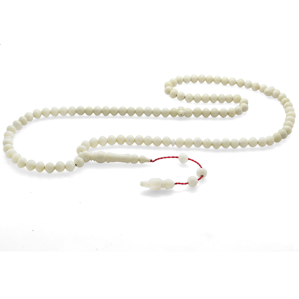 Istanbul Cut Imame Embroidered 99 Camel Bone Rosary