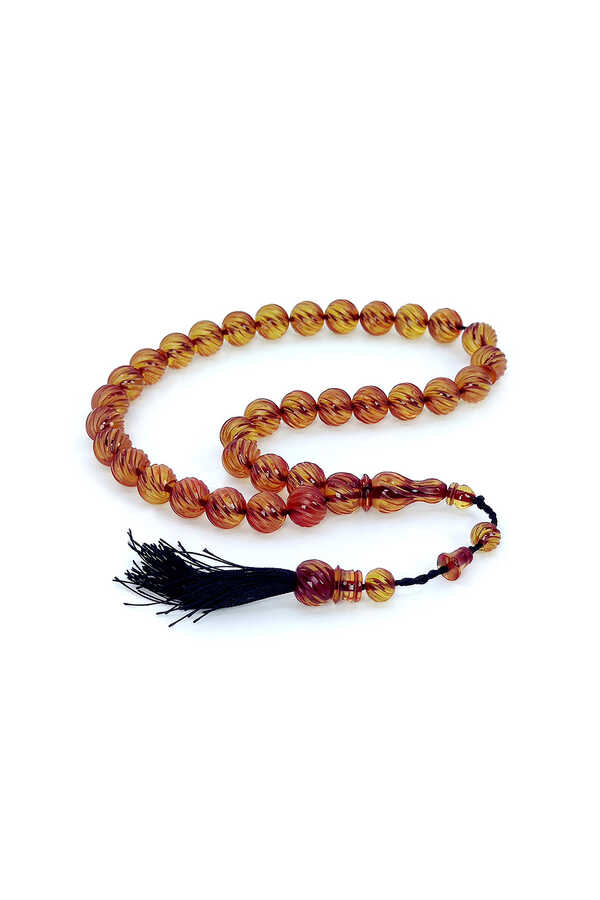 Systematic Handcrafted Sphere Cut and Pressed Amber Prayer Beads 1