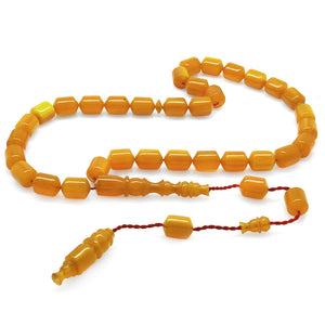 Skillful Workmanship Orange Bleeding Tortoiseshell Prayer Beads