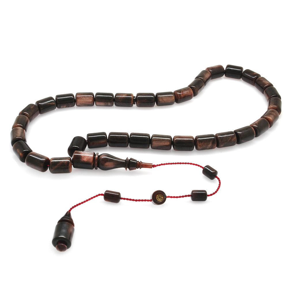 Pearlescent Red-Black Double Color Colorful Katalin Prayer Beads