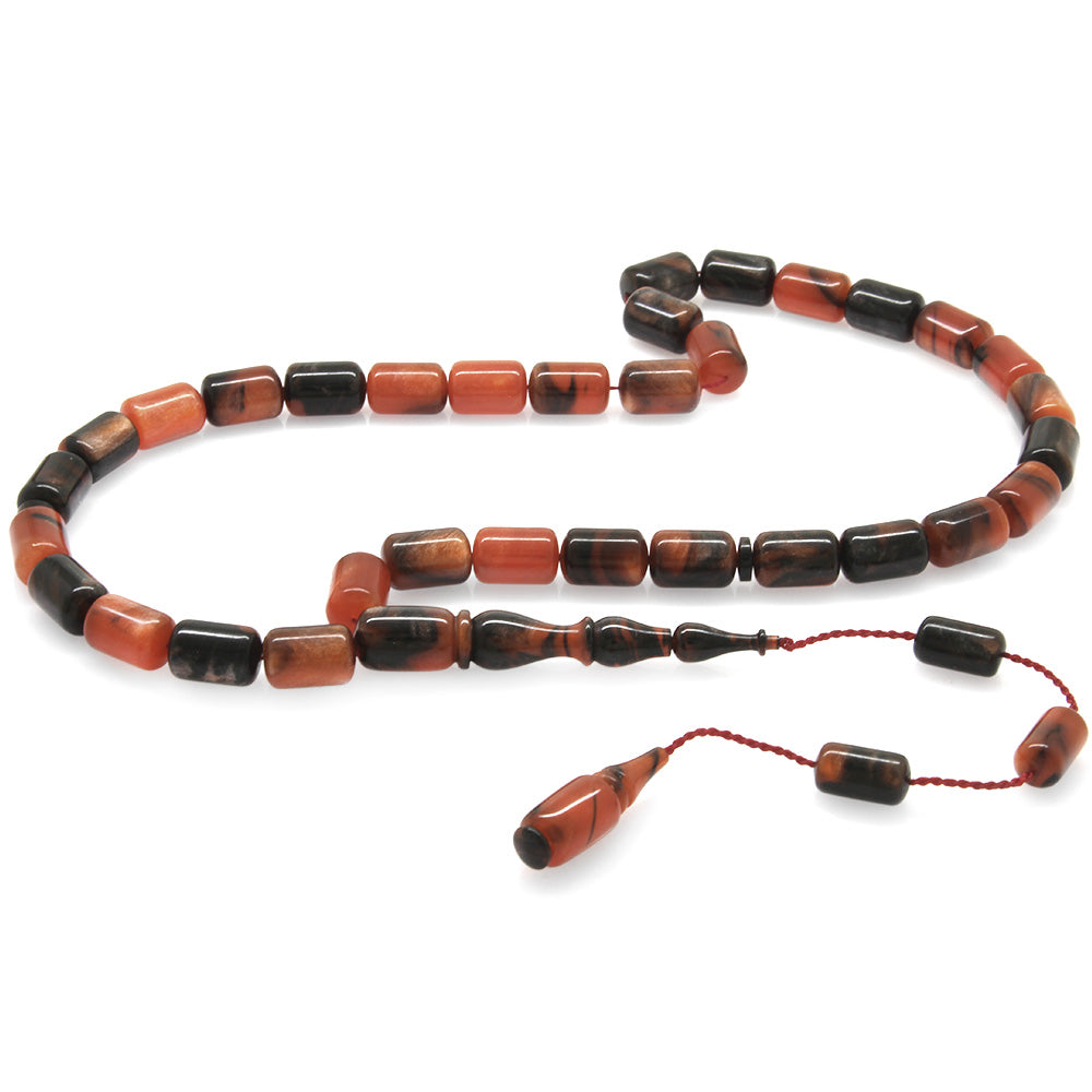  Pearlescent Red-Black Colorful Katalin Prayer Beads