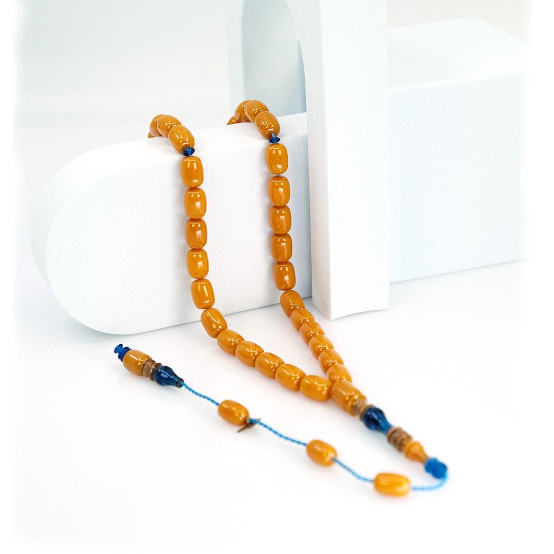 Ve Tesbih Capsule Original Pressed Amber Prayer Beads 