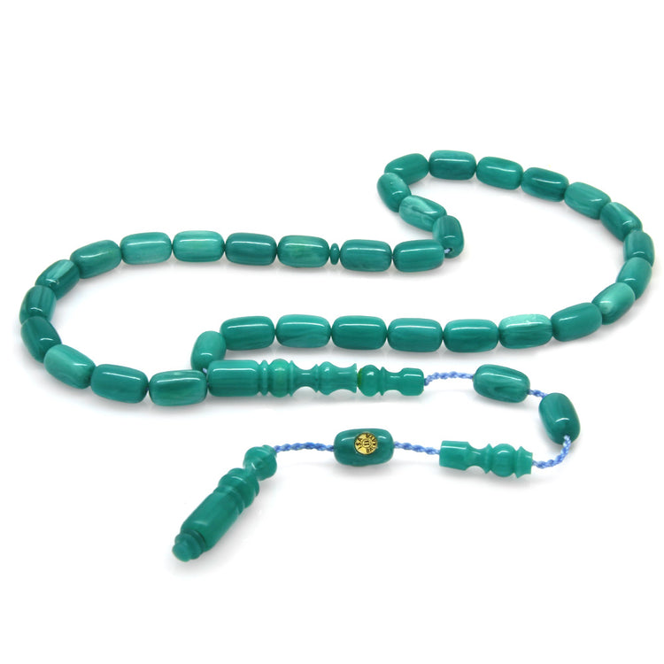 Systematic Capsule Cut Water Green Bleeding Tortoiseshell Prayer Beads