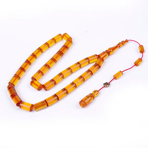 Ve Tesbih German Block Dice Amber Rosary 4