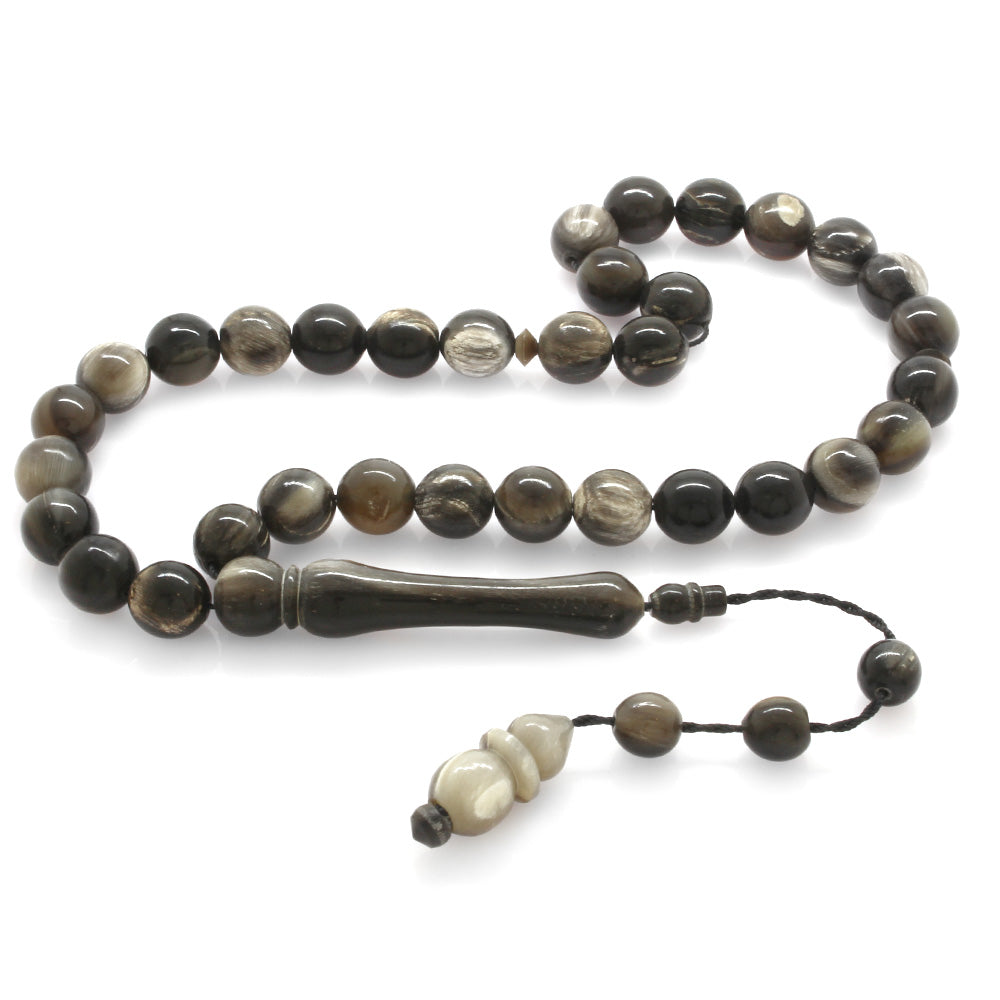 Dark Color Buffalo Horn Prayer Beads