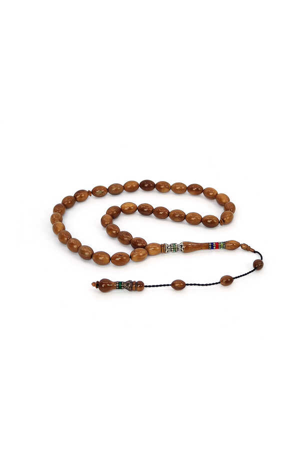 Systematic Nakkaş Imame Embroidered Solid Cut Kuka Rosary 5