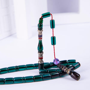 Systematic Nakkaş Imamel Capsule Model Fire Amber Prayer Beads 1