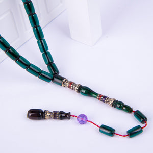 Systematic Nakkaş Imamel Capsule Model Fire Amber Prayer Beads 5