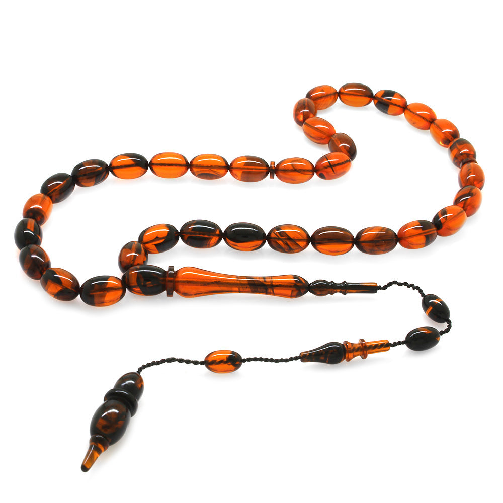 Black Orange Katalin Prayer Beads