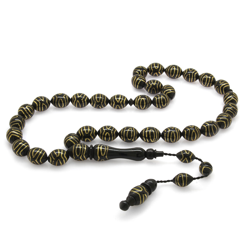Systematic Brass Spiral Eye Design Barley Kuka Rosary