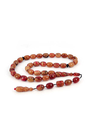 Ve Tesbih Systematic Pressed Amber Large Size Prayer Beads 1