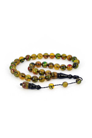 Ve Tesbih Systematic Pressed Amber Large Size Prayer Beads 1