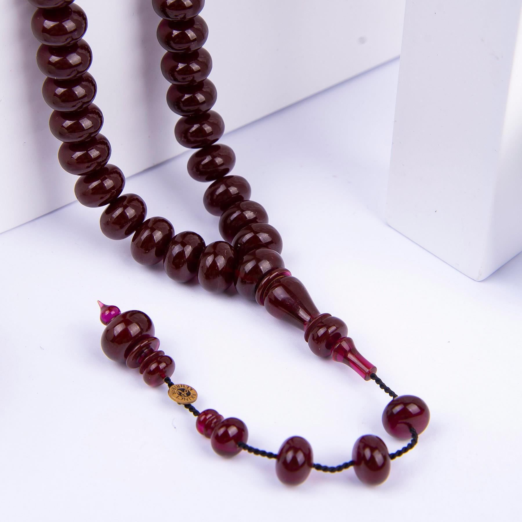 Ve Tesbih Wheel Model Amber Prayer Beads 2