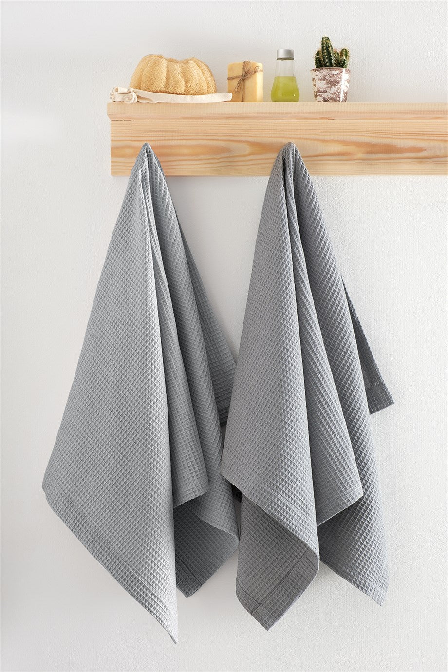 DENIZLI CONCEPT Soho Pique Towel Set Gray