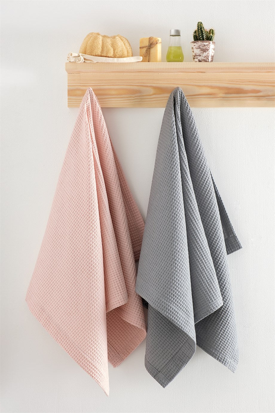 DENIZLI CONCEPT Soho Pique Towel Set Powder-Grey