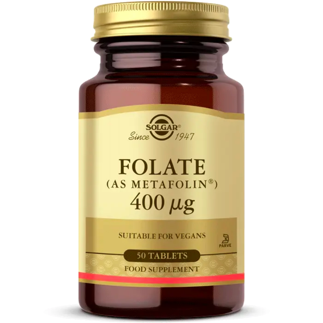 Solgar Folate Metafolin 400 mcg 50 tablets
