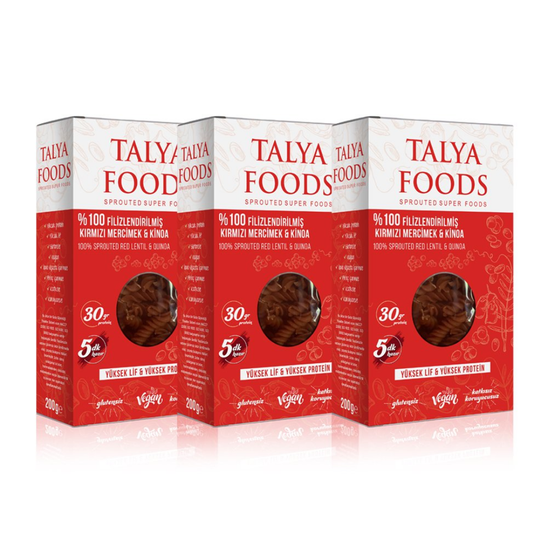 Talya Foods Sprouted Red Lentil and Quinoa Pasta