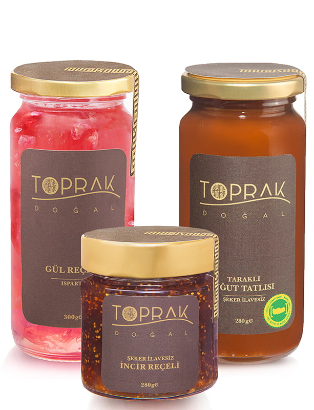 toprak sparta Rose and Fig jam and Wheatgrass Marmalade 860g