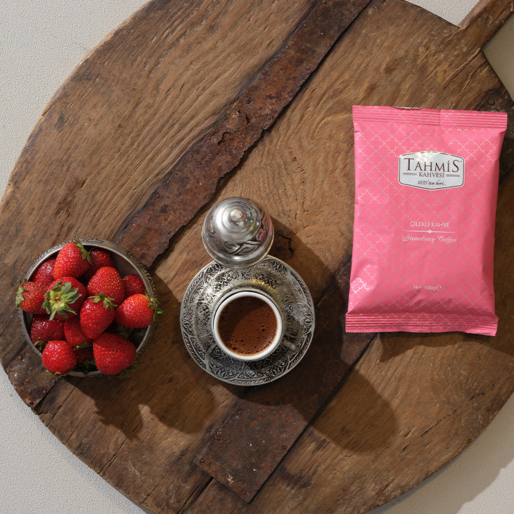 Tahmis Turkish Coffee with Wild Strawberries 100 Gr 1