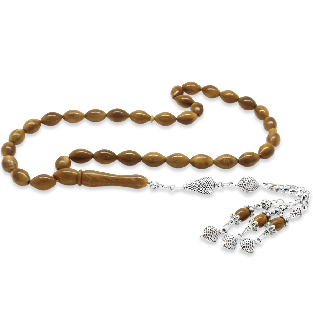 Filigree Design Gurmet Chain Tarnish Resistant Metal Tassel Exclusive Color Barley Cut Kuka Prayer Beads