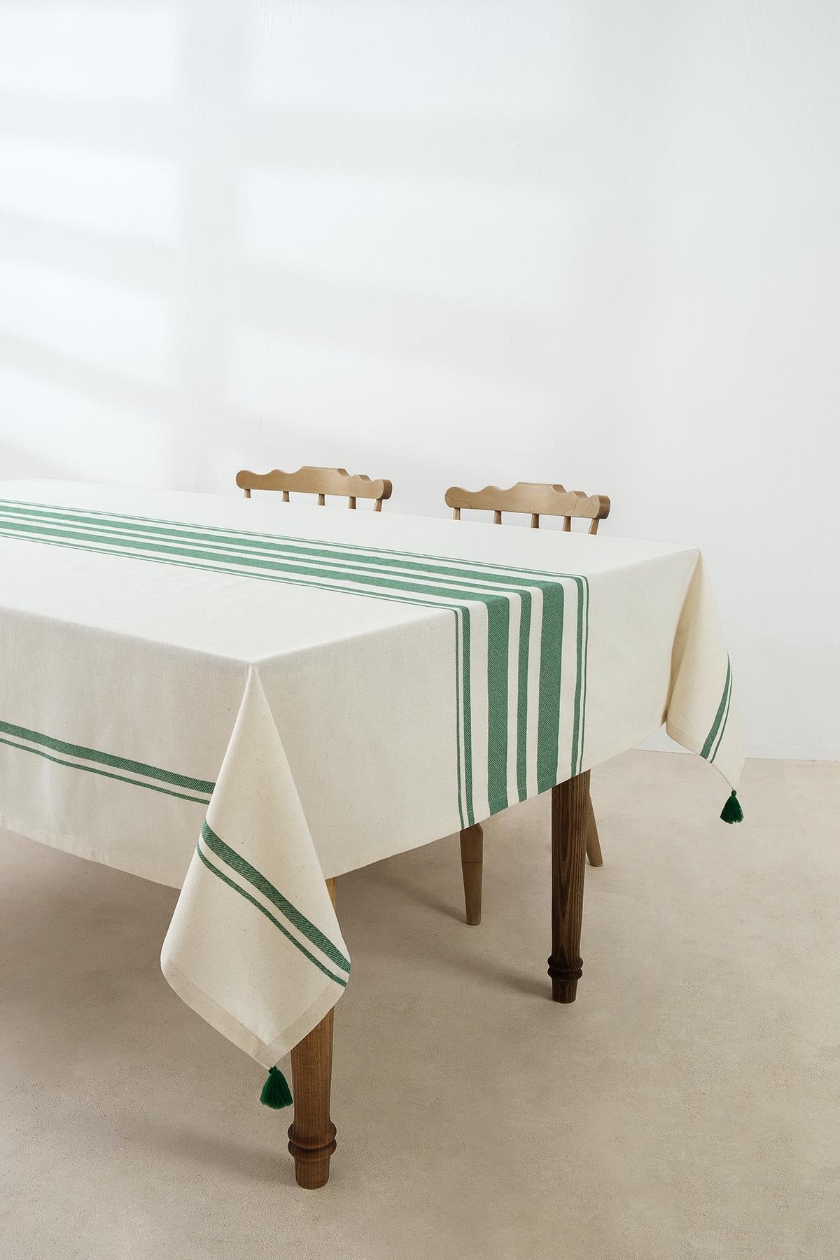 DENIZLI CONCEPT Tereza Green Tablecloth