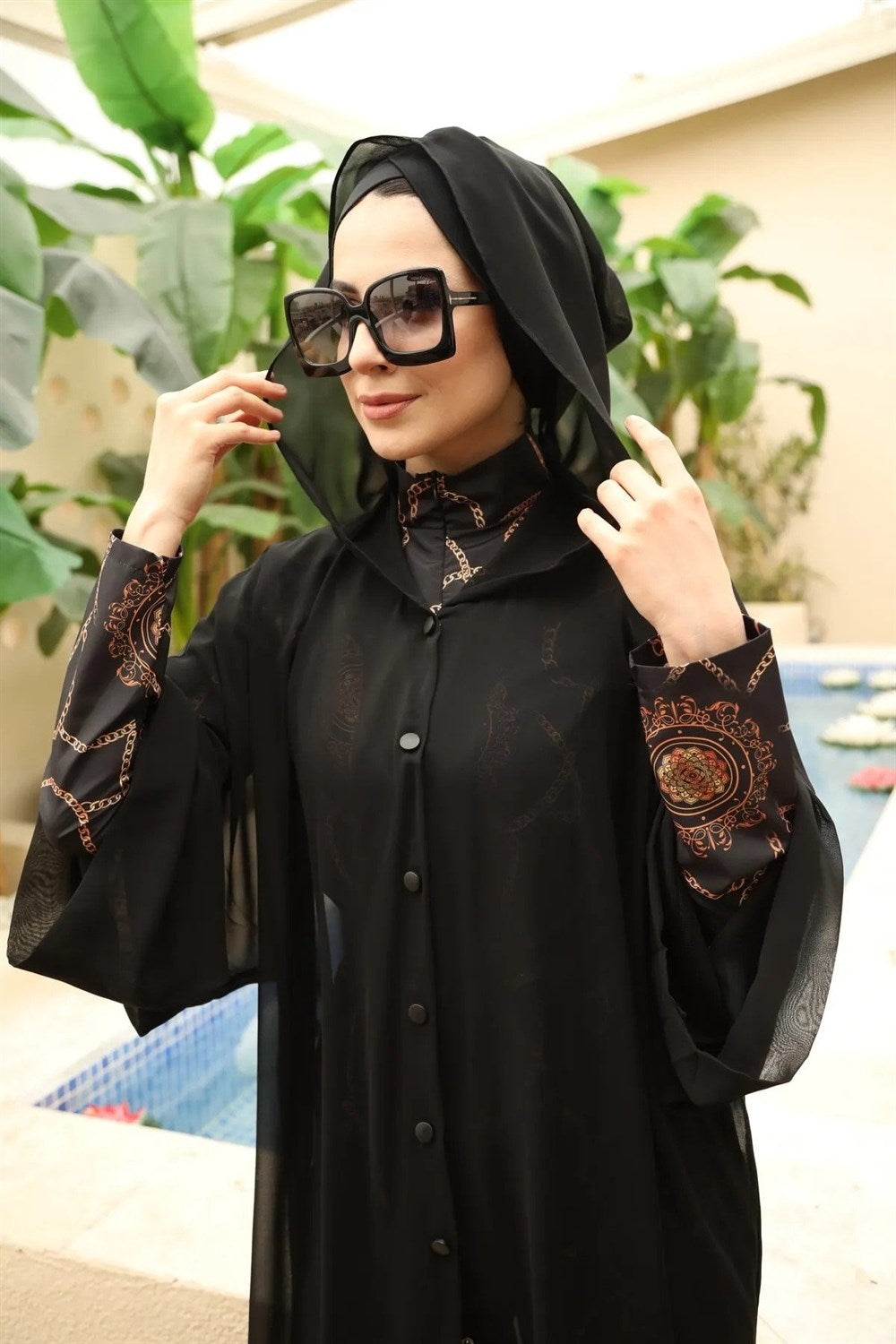 Hijab Swimsuit Hooded Pareo