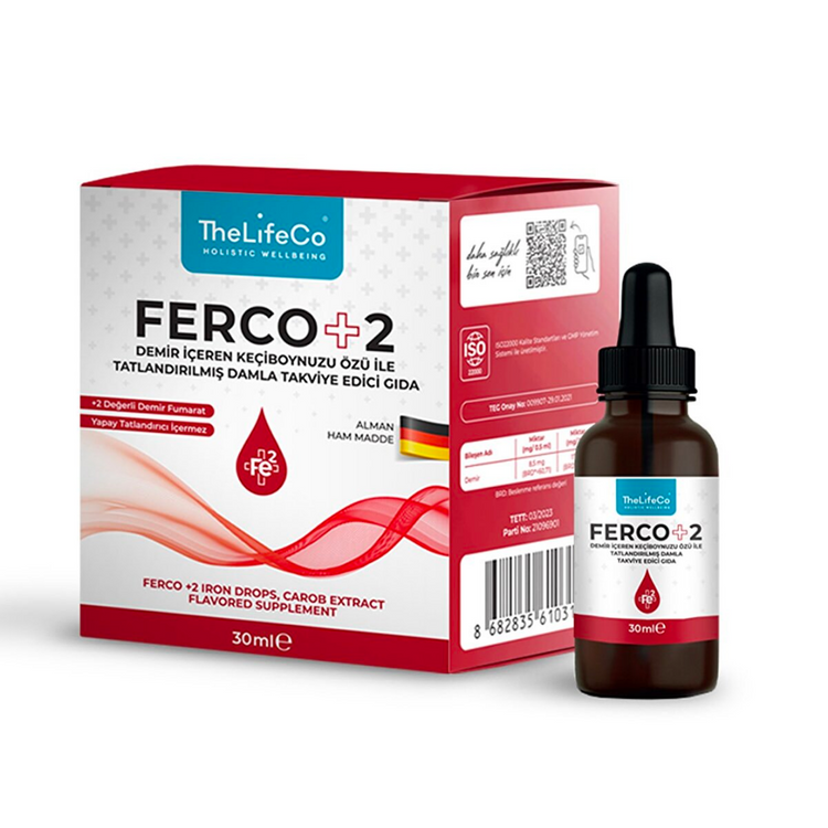 TheLifeCo Ferco +2 Valent Iron Drops 30 ml