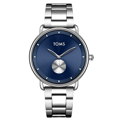 Toms Silver Steel Band Men&#39;s Wristwatch TM11056A-1069-A3 TM11056A-1069-A3